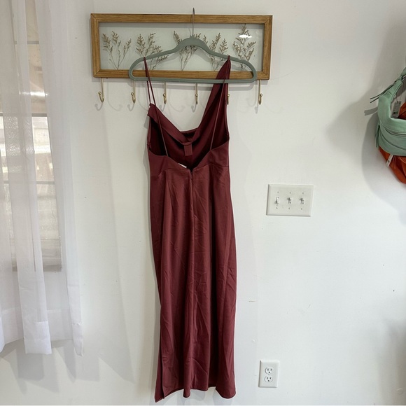 NEW BHLDN Anthropologie August Satin Charmeuse Midi Dress NWT - Picture 5 of 6